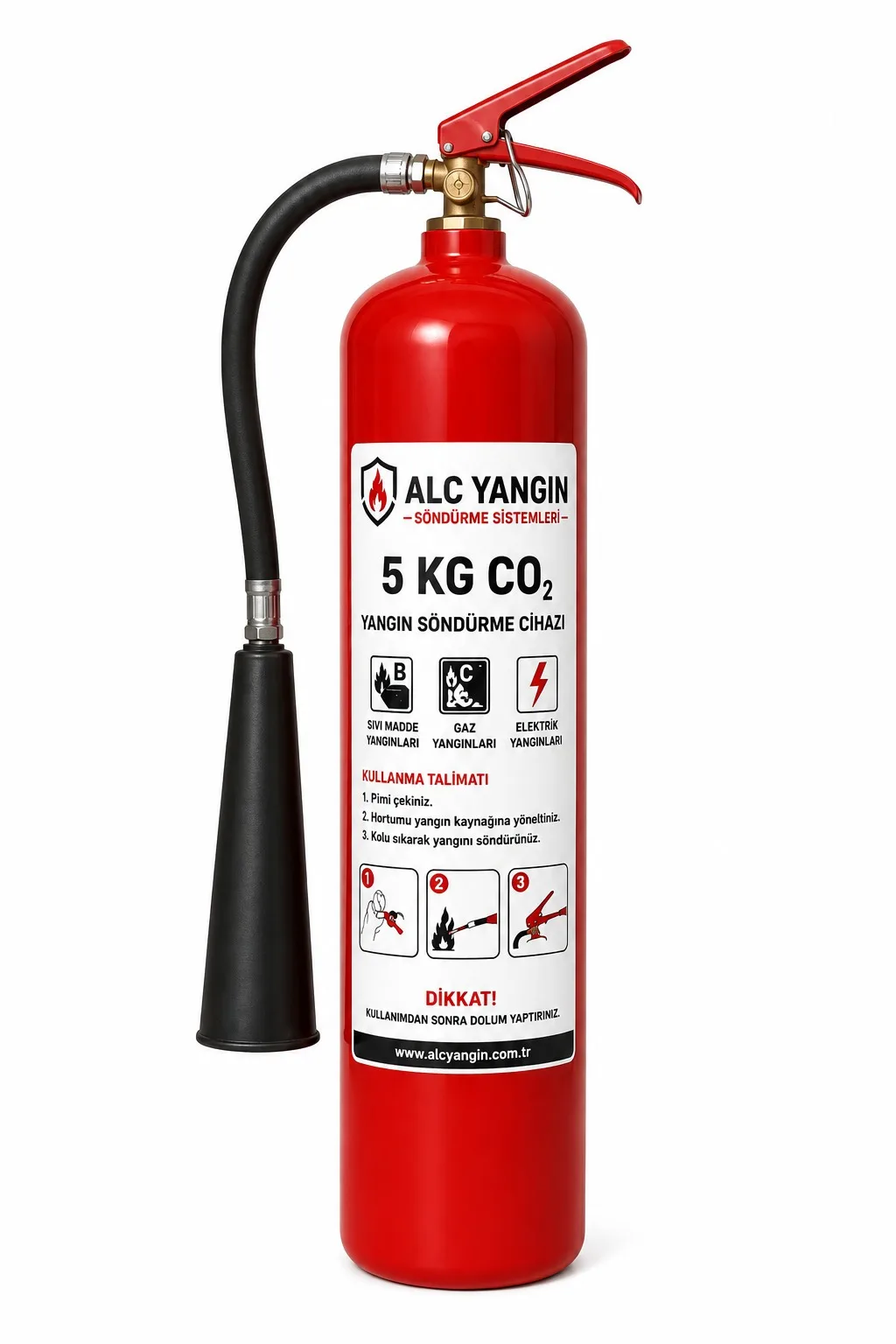 5 Kg CO2 Yangın Söndürme Cihazı